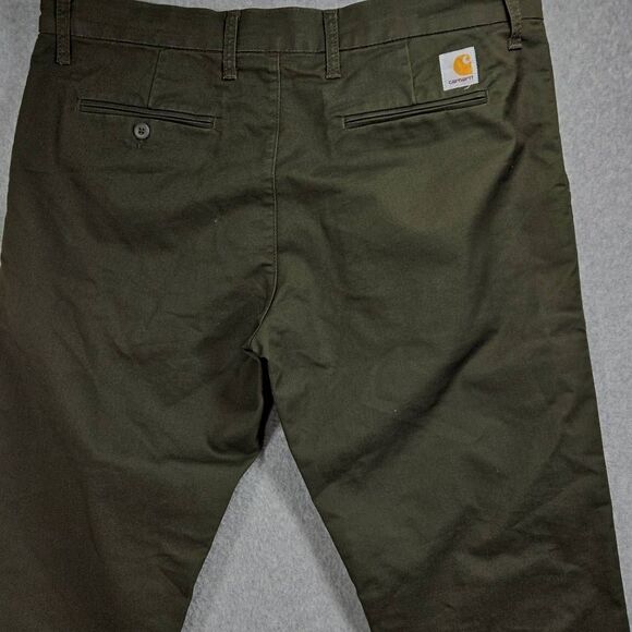 Carhartt WIP Sid Pants Green Chino Pants 36x32 Carhartt Work In Progress - Picture 1 of 11